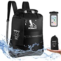 RUNACC Mochila Impermeable 20 L Flotante- con Funda Impermeable para teléfono móvil- para Playa- Kayak- Camping…